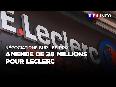 Négociations sur les prix : amende de 38 millions pour Leclerc