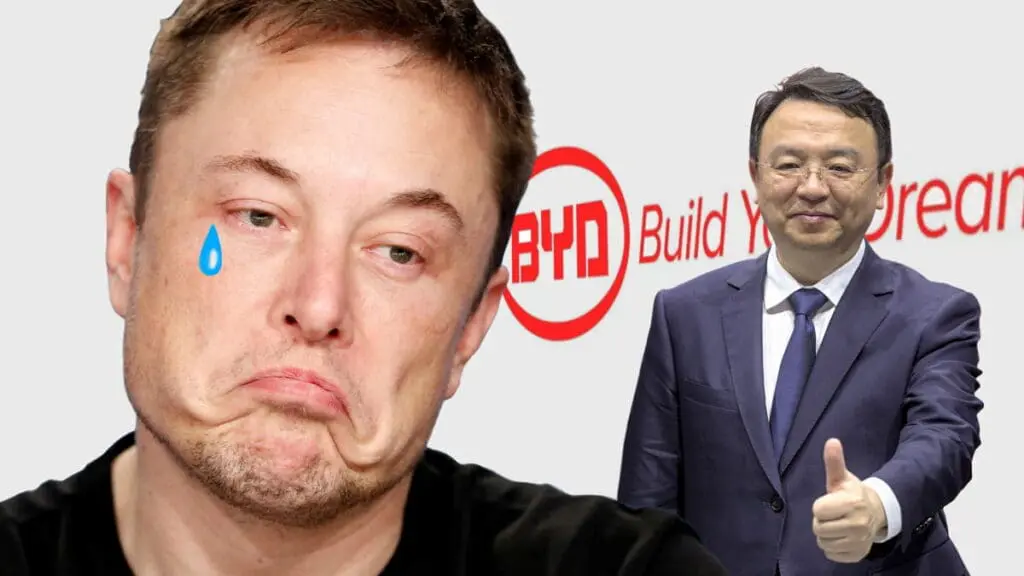 BYD devant Tesla
