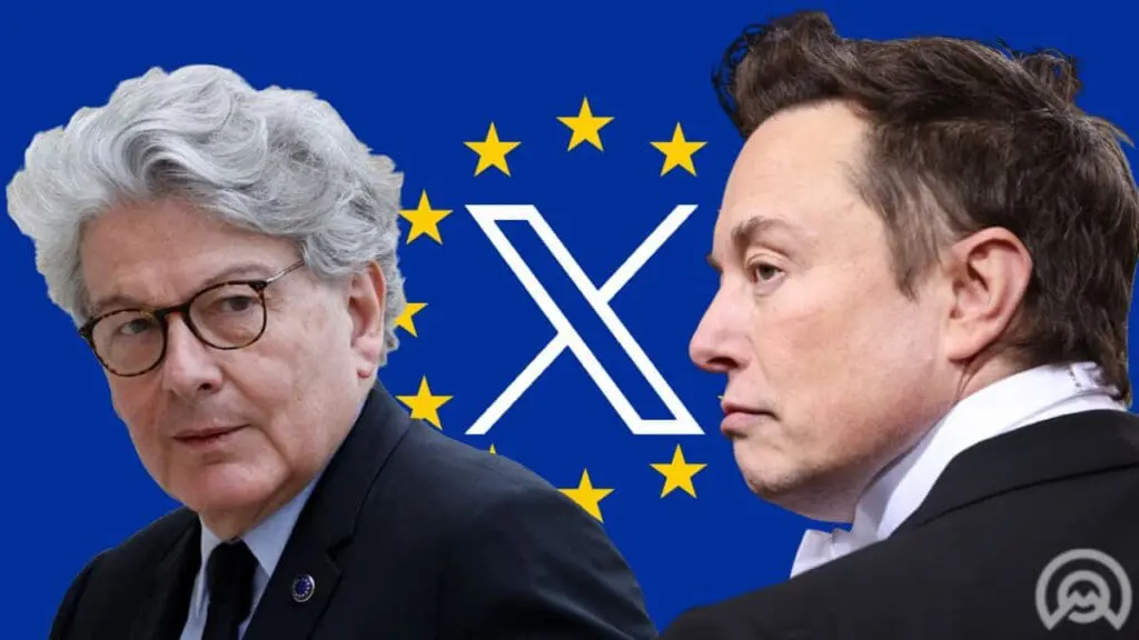 Elon Musk X vs Thierry Breton