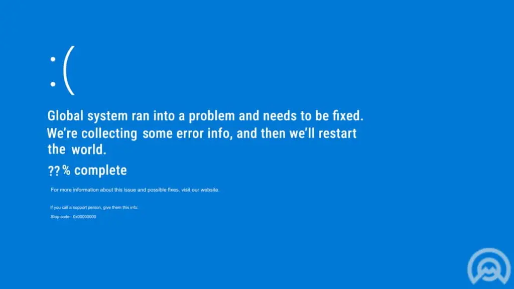 Bug Microsoft chaos mondial