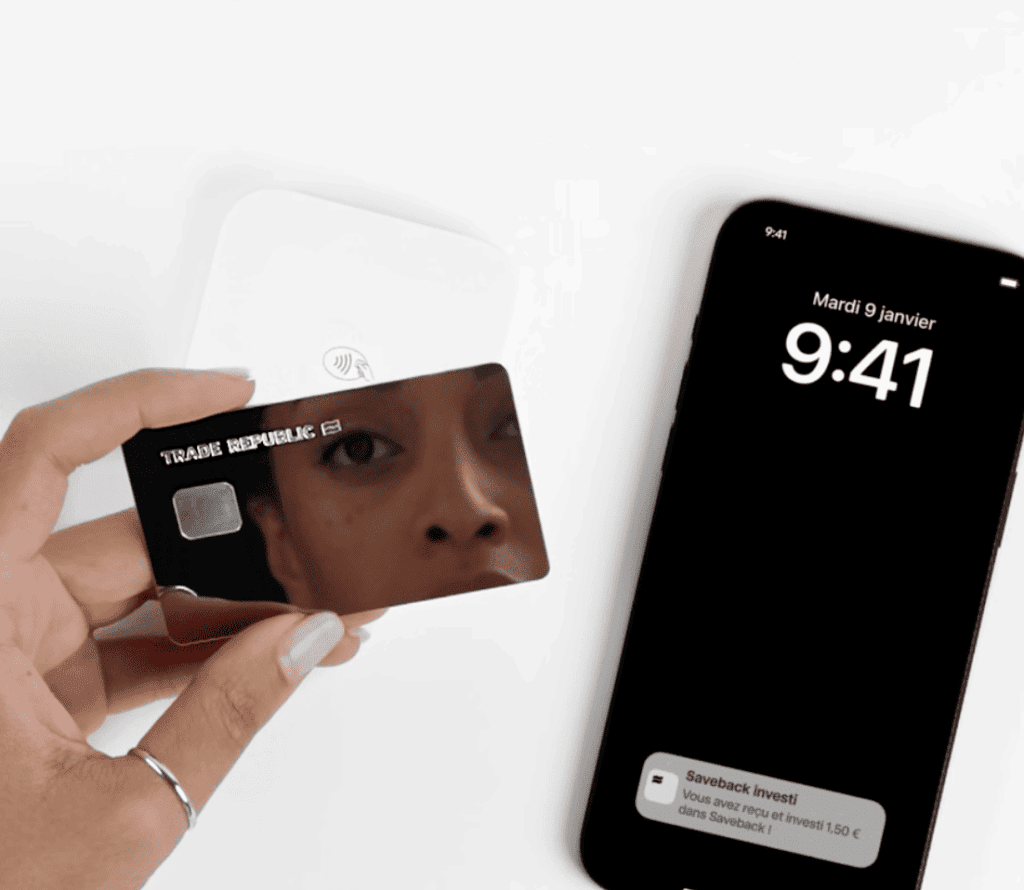 La carte bancaire sur Trade Republic avec notification saveback