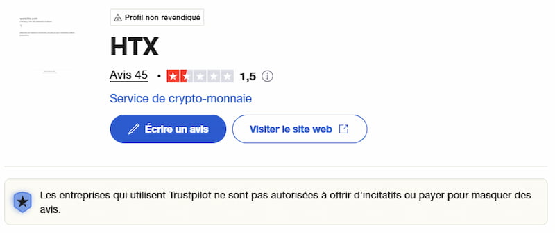 L'avis des clients sur HTX