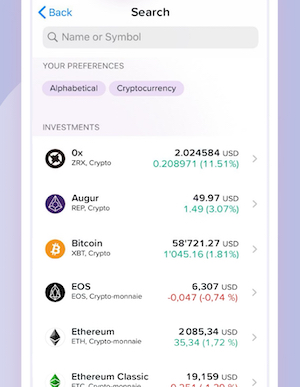 investissement en cryptomonnaies Yuh