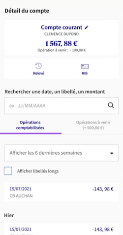 avis sur l’application mobile Axa banque