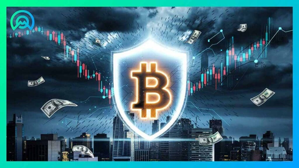 Bitcoin bouclier tempete