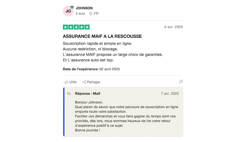 autre client satisfait maif assurance auto