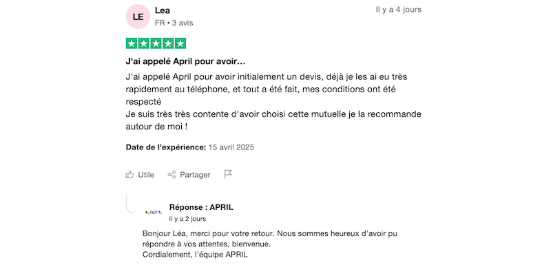 avis positif april mutuelle avis