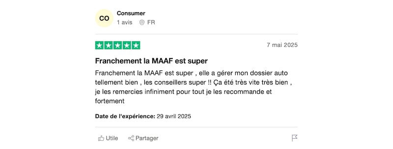 avis positif maaf assurance auto