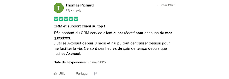 client satisfait Axonaut