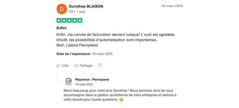 client satisfait Pennylane