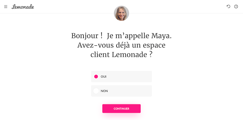souscription et la gestion du contrat Lemonade