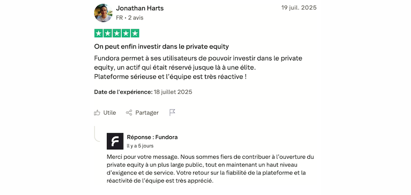 usager satisfait de fundora