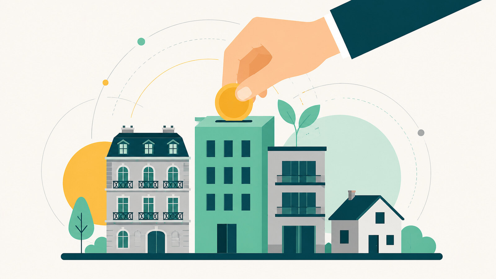 Investissement dans l'immobilier illustré
